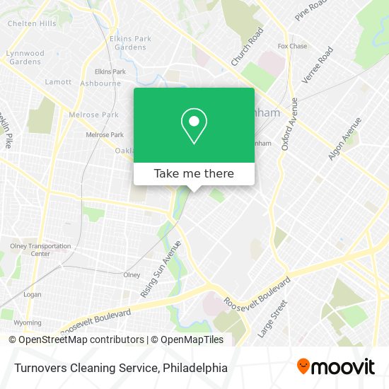 Mapa de Turnovers Cleaning Service