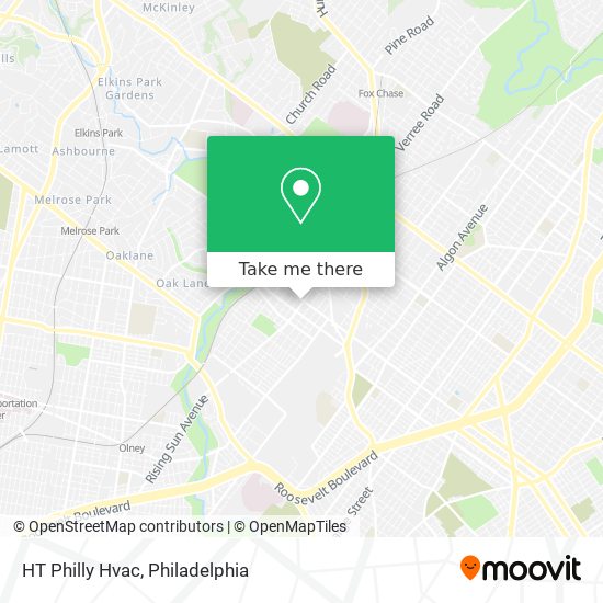 Mapa de HT Philly Hvac