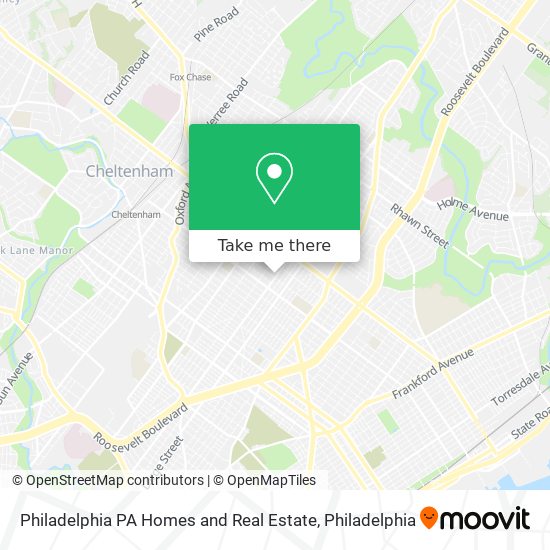 Philadelphia PA Homes and Real Estate map