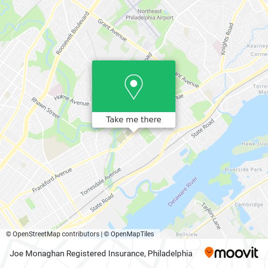 Joe Monaghan Registered Insurance map