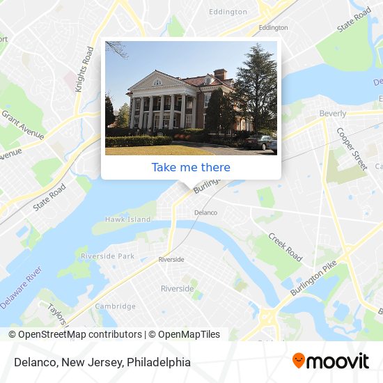 Mapa de Delanco, New Jersey