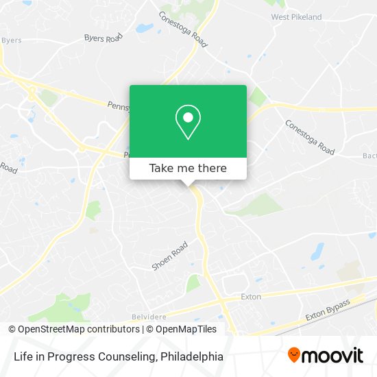 Life in Progress Counseling map