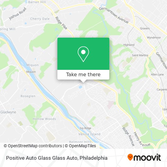 Positive Auto Glass Glass Auto map