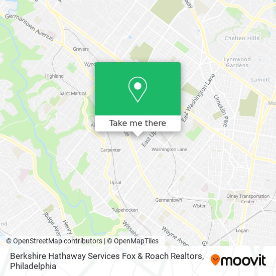 Berkshire Hathaway Services Fox & Roach Realtors map