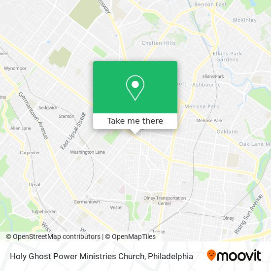 Holy Ghost Power Ministries Church map