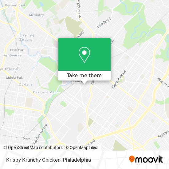 Krispy Krunchy Chicken map