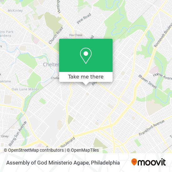 Mapa de Assembly of God Ministerio Agape