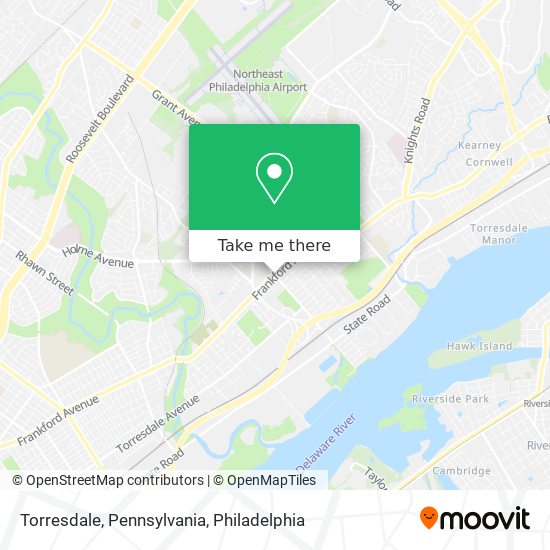 Mapa de Torresdale, Pennsylvania