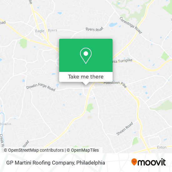 GP Martini Roofing Company map