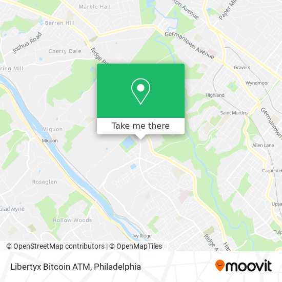 Mapa de Libertyx Bitcoin ATM