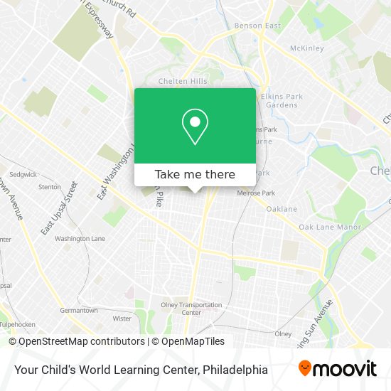 Your Child's World Learning Center map