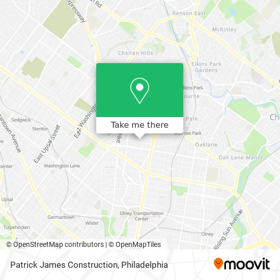 Patrick James Construction map