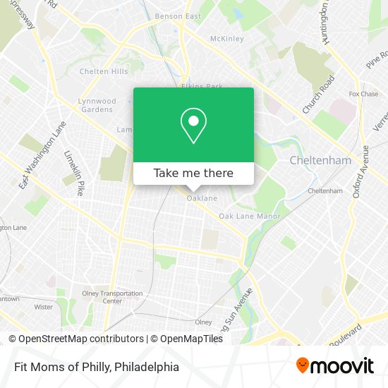 Fit Moms of Philly map