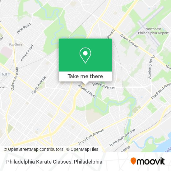 Mapa de Philadelphia Karate Classes