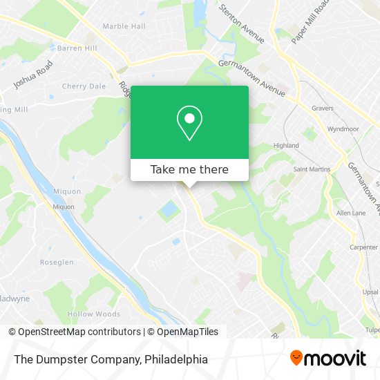 The Dumpster Company map