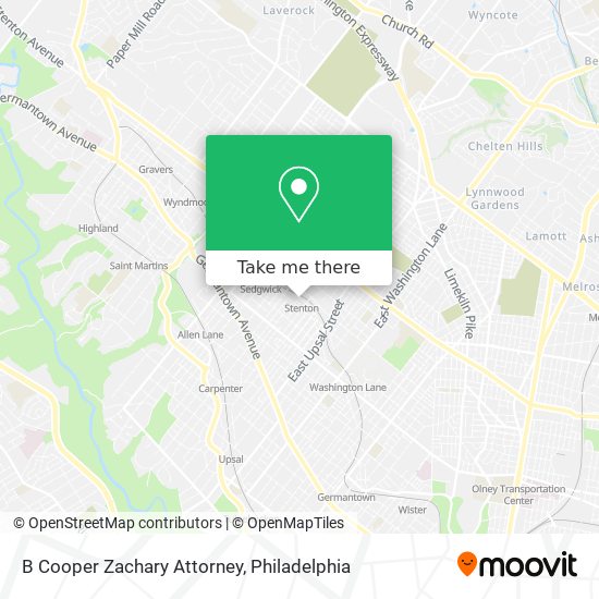 Mapa de B Cooper Zachary Attorney