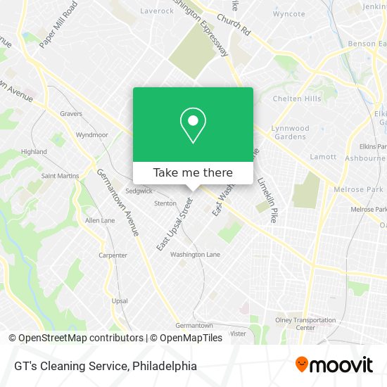 Mapa de GT's Cleaning Service