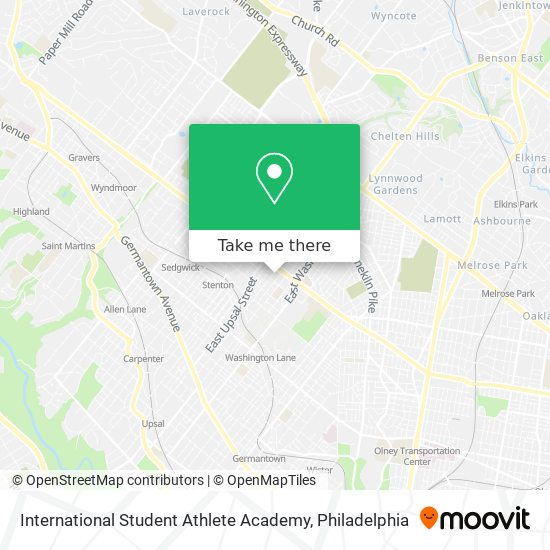 International Student Athlete Academy map