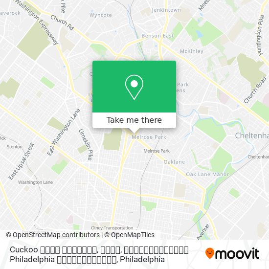 Mapa de Cuckoo 쿠쿠 정수기, 비데, 공기청정기 Philadelphia 필라델피아
