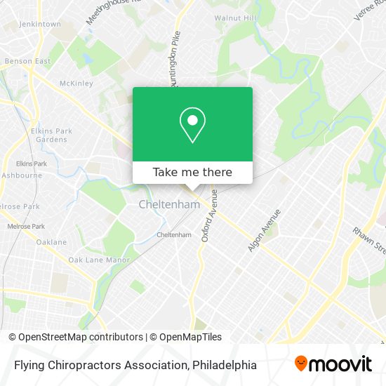 Flying Chiropractors Association map