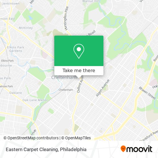 Eastern Carpet Cleaning map