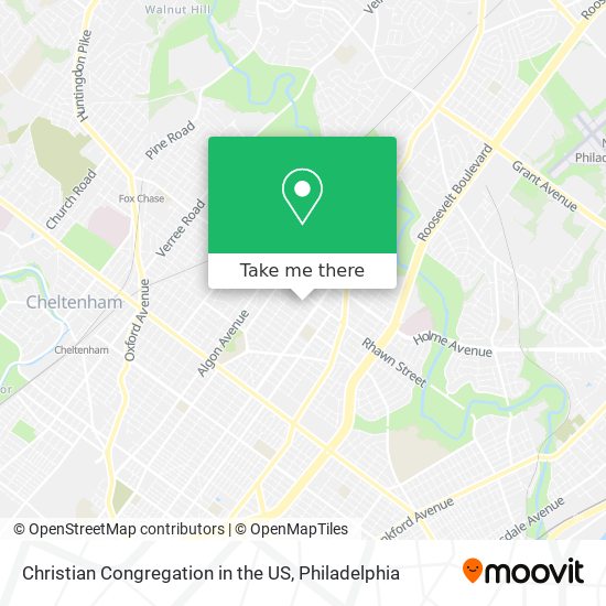 Mapa de Christian Congregation in the US