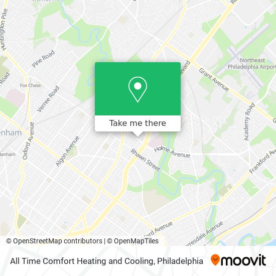 All Time Comfort Heating and Cooling map