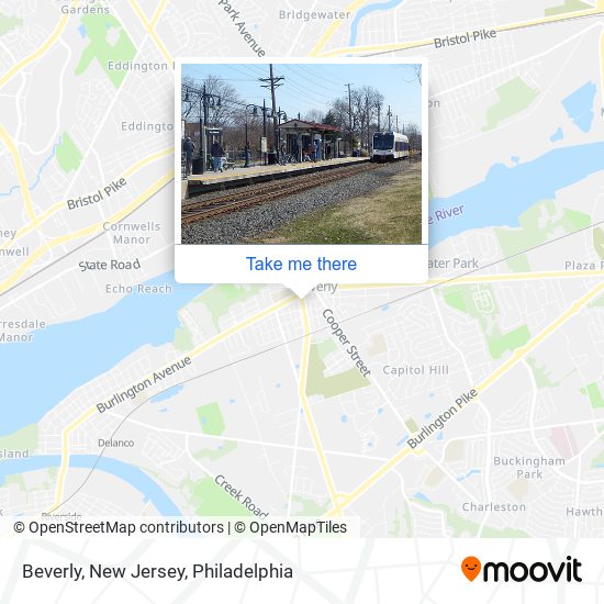 Beverly, New Jersey map