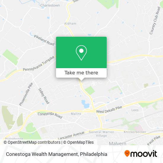 Conestoga Wealth Management map