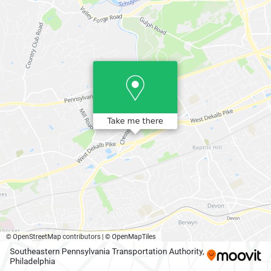 Southeastern Pennsylvania Transportation Authority map