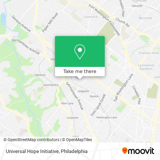 Universal Hope Initiative map