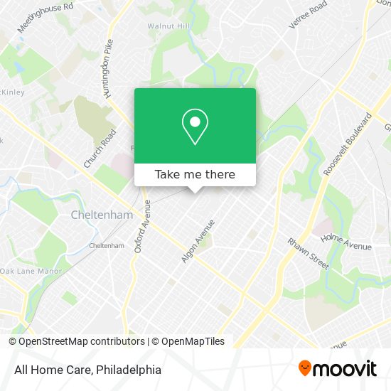All Home Care map
