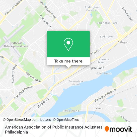 American Association of Public Insurance Adjusters map