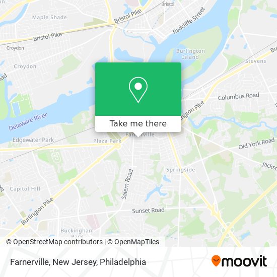 Farnerville, New Jersey map