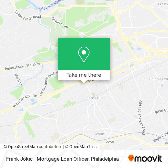 Mapa de Frank Jokic - Mortgage Loan Officer