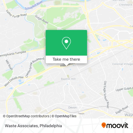 Mapa de Waste Associates