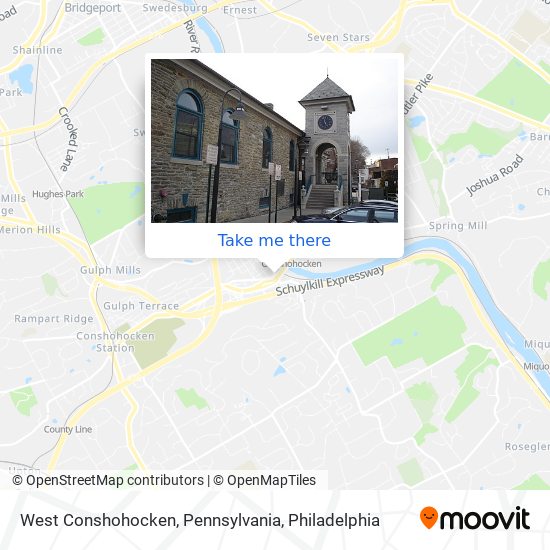 West Conshohocken, Pennsylvania map