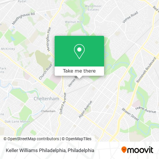 Mapa de Keller Williams Philadelphia