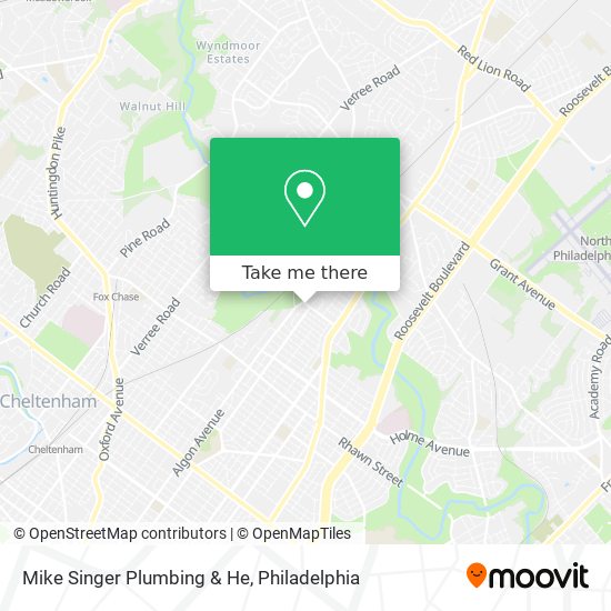 Mike Singer Plumbing & He map