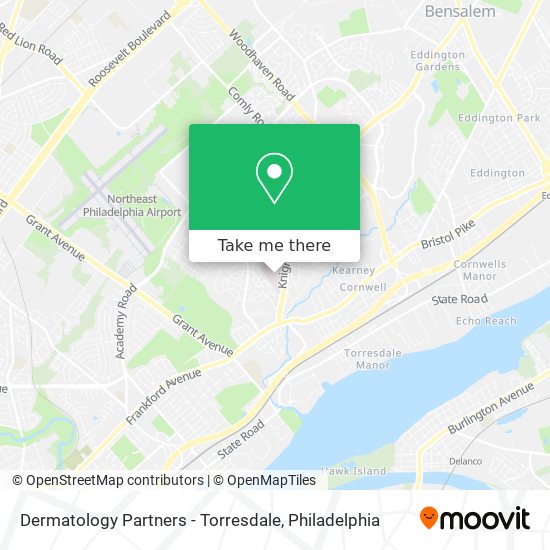 Dermatology Partners - Torresdale map