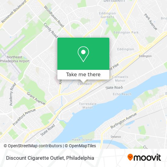 Mapa de Discount Cigarette Outlet
