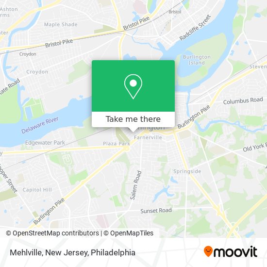 Mehlville, New Jersey map