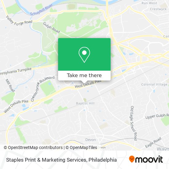 Mapa de Staples Print & Marketing Services