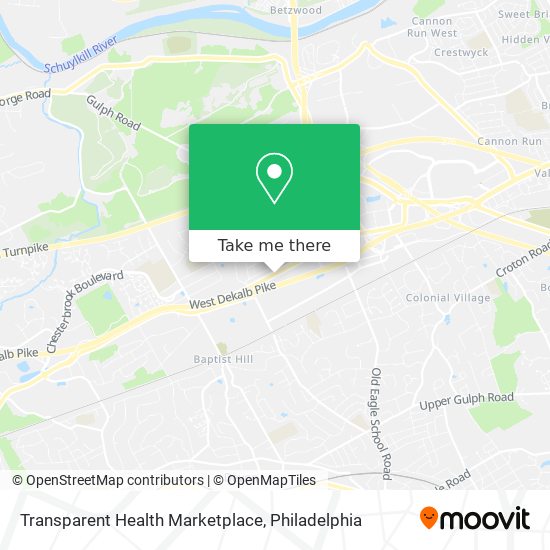 Mapa de Transparent Health Marketplace