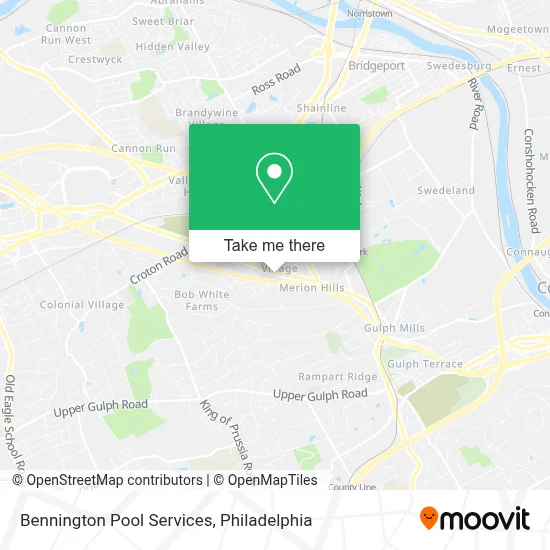 Bennington Pool Services map