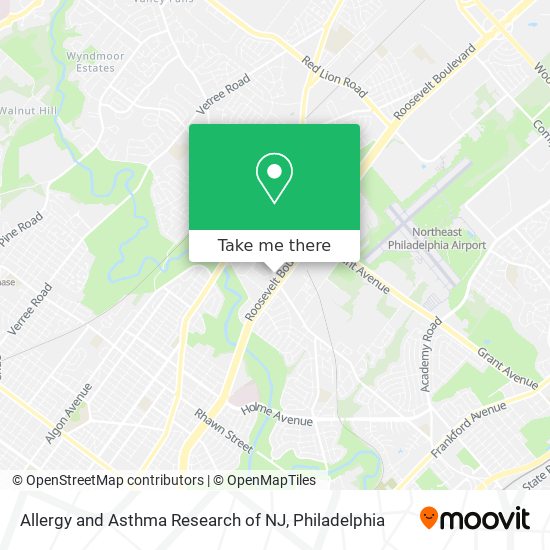 Mapa de Allergy and Asthma Research of NJ