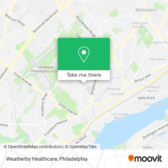 Weatherby Healthcare map