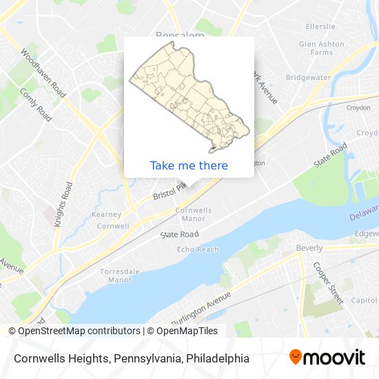 Cornwells Heights, Pennsylvania map