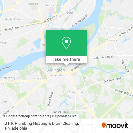 J F K Plumbing Heating & Drain Cleaning map