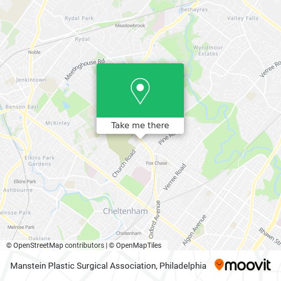 Manstein Plastic Surgical Association map